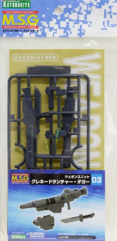 KOTOBUKIYA - M.S.G. - Weapon Unit 03 Grenade Launcher Dagger